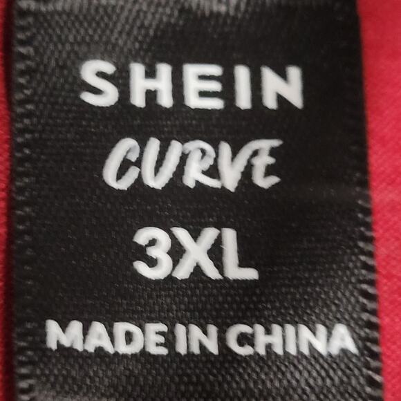 Shein Curve Women's Red Off-the-Shoulder Top - 3XL - Picture 3 of 11